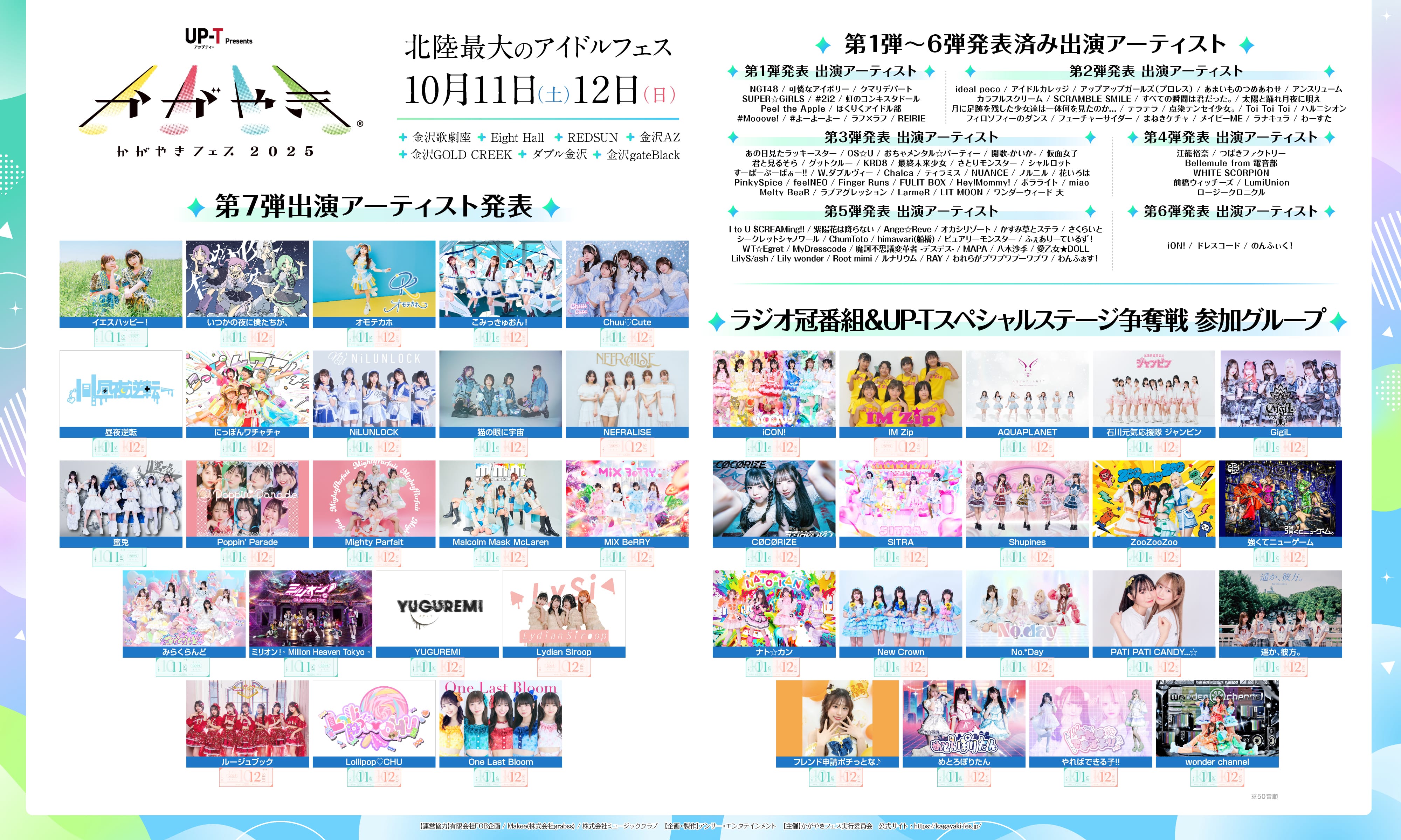 第7弾出演アーティスト