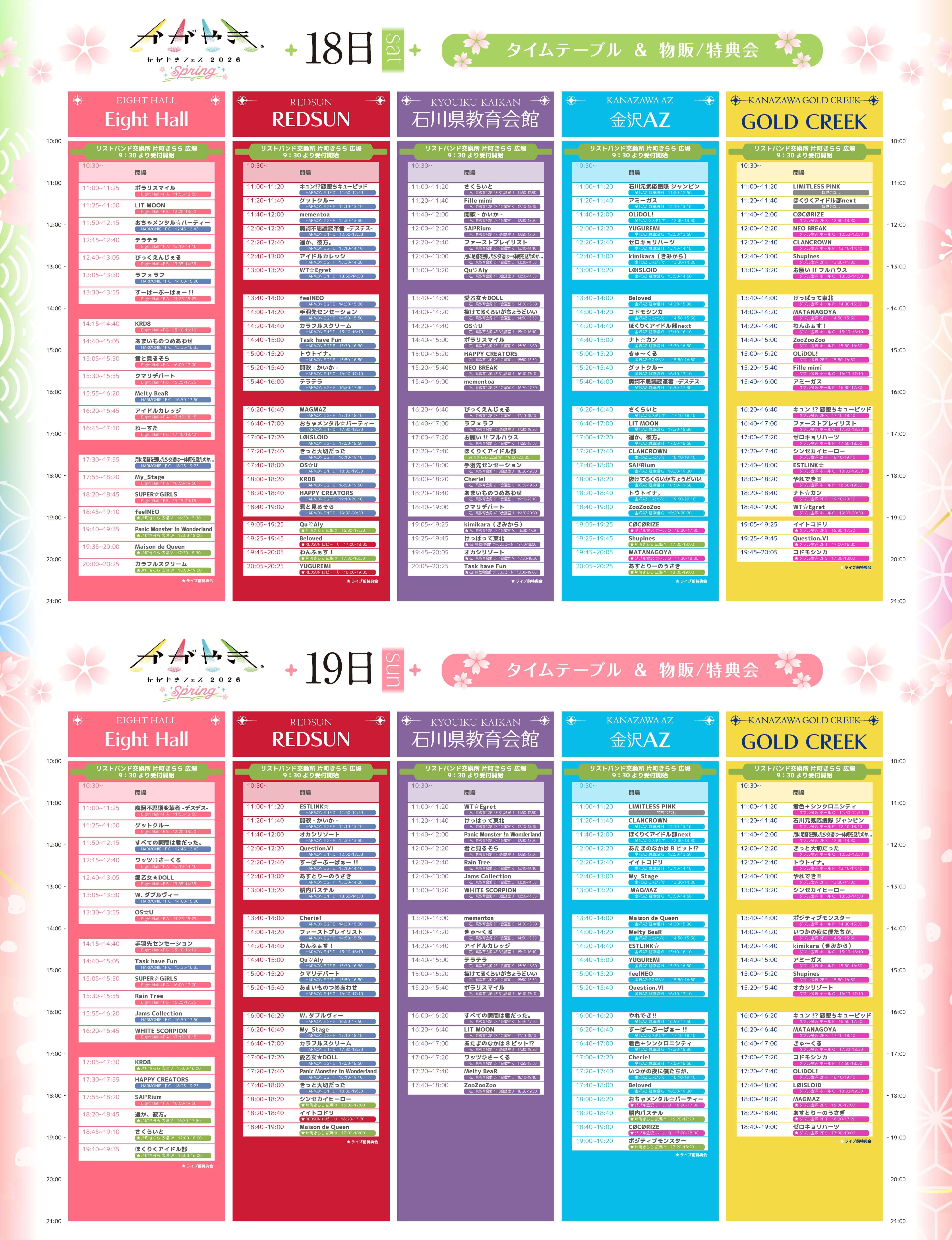 タイムテーブル