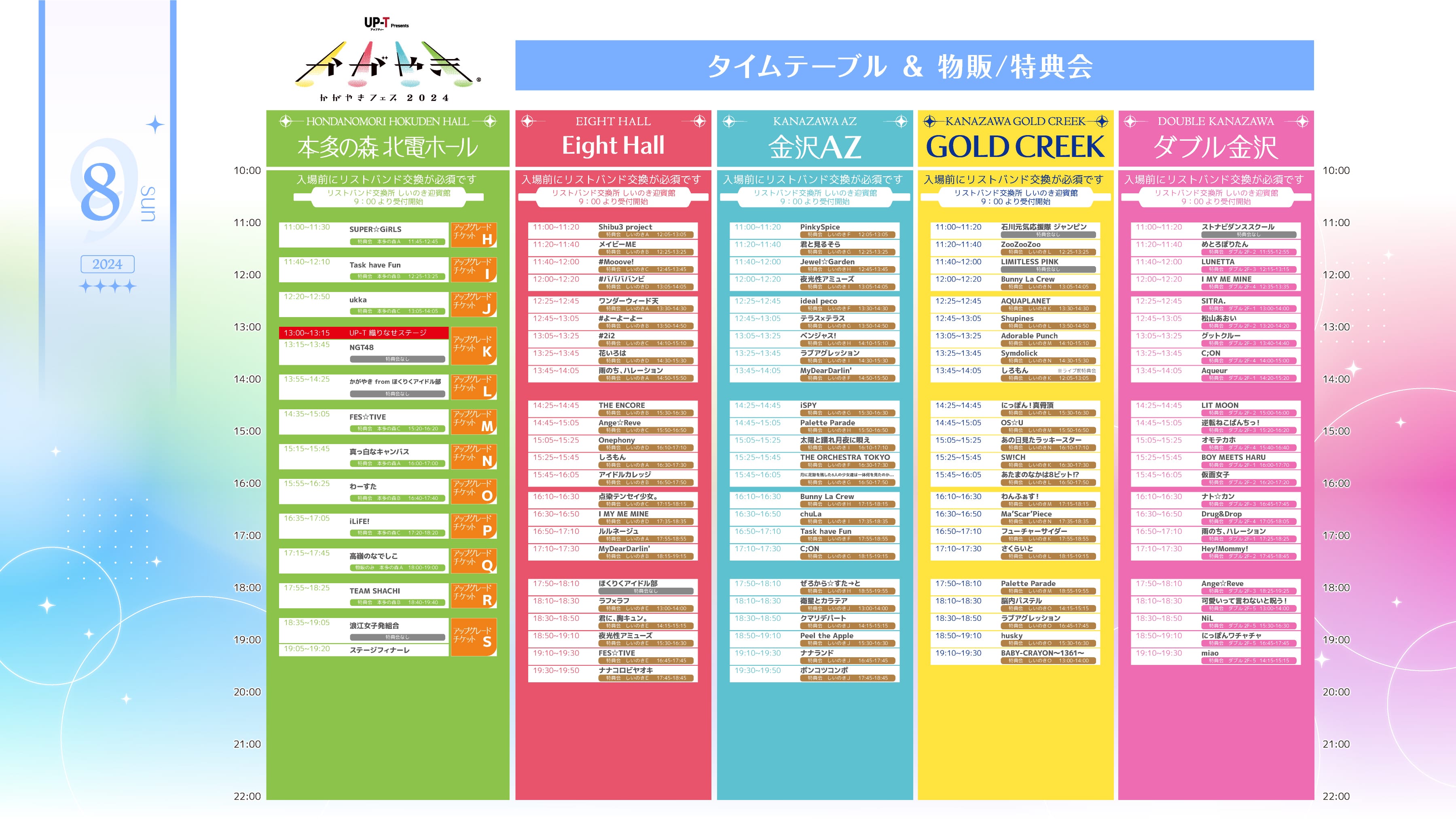 9月8日タイムテーブル