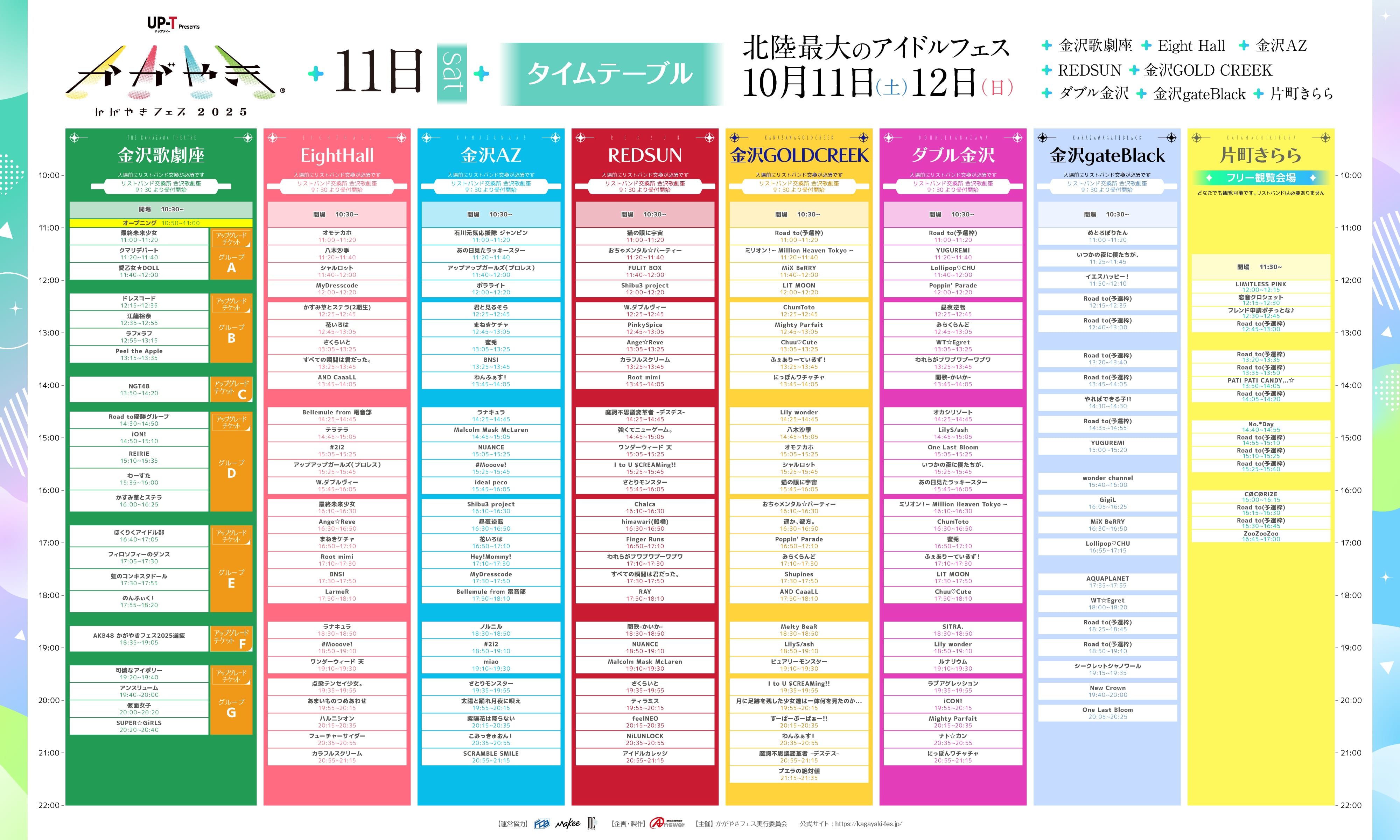 10月11日タイムテーブル