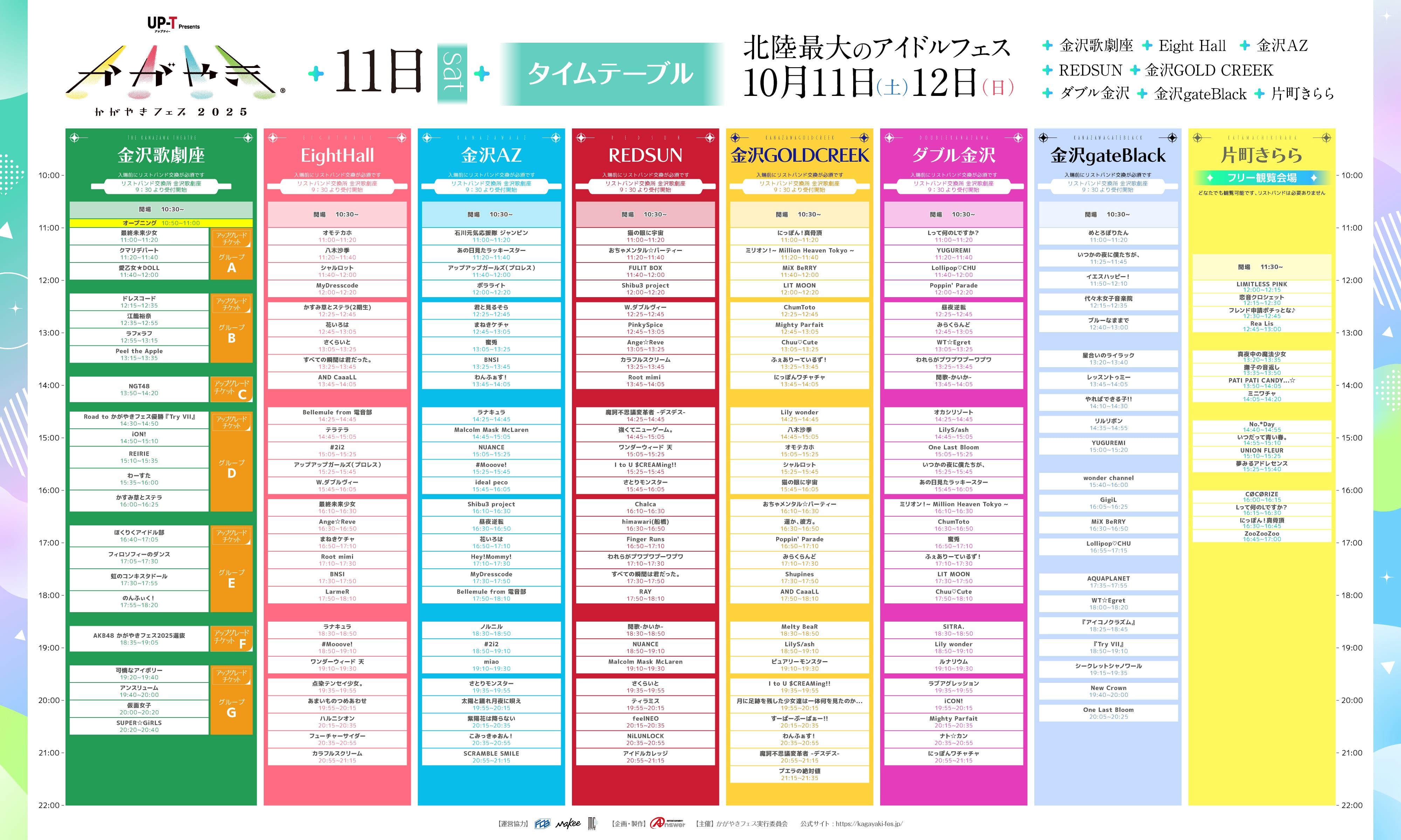 10月11日タイムテーブル